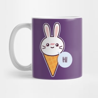 Kawaii - Rabbit Ice Cream Cone - Hi Mug